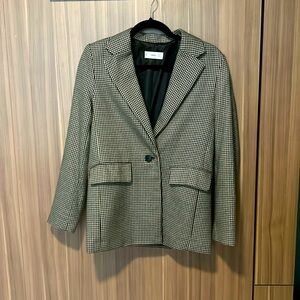 Mango Houndstooth Blazer
